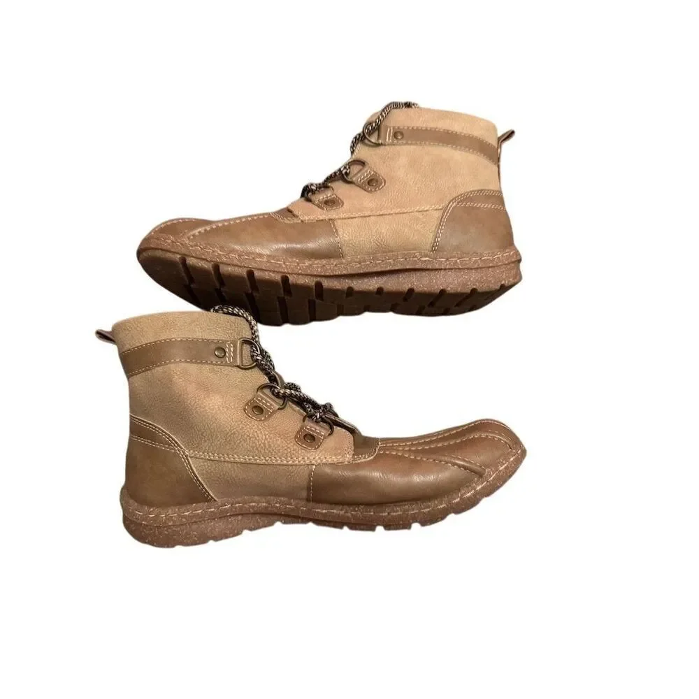 Born B.O.C. Aspen Women's Duck Boots Size 7.5M Brown Ankle Casual